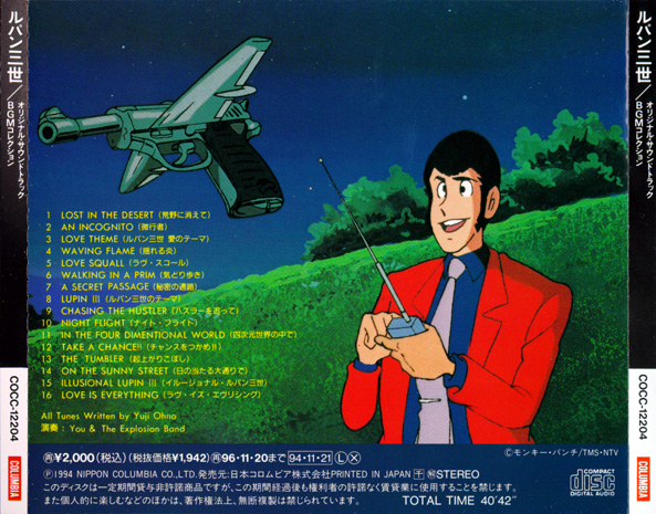 Copertina posteriore del CD