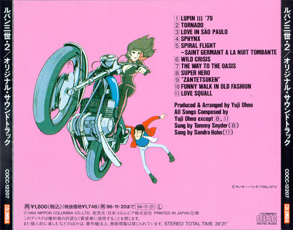Copertina posteriore del CD